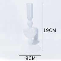 Simple Style Classic Style Solid Color Glass Candlestick Artificial Decorations sku image 2