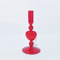 Simple Style Classic Style Solid Color Glass Candlestick Artificial Decorations main image 3