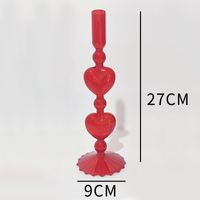 Simple Style Classic Style Solid Color Glass Candlestick Artificial Decorations sku image 5