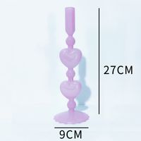 Simple Style Classic Style Solid Color Glass Candlestick Artificial Decorations sku image 7