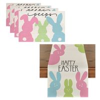 Easter Pastoral Rabbit Letter Linen Tablecloth sku image 11