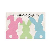 Easter Pastoral Rabbit Letter Linen Tablecloth sku image 1