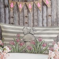 Einfacher Stil Kaninchen Polyester Kissenbezüge main image 3