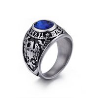 Punk Geometric Titanium Steel Plating Men's Rings main image 4