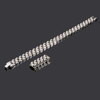 Titanium Steel 18K Gold Plated Simple Style Plating Geometric Rings Bracelets main image 3