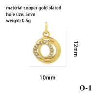 1 Piece Copper Zircon Gold Plated Plating Inlay Pendant sku image 25