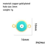 1 Piece Copper 18K Gold Plated Enamel Plating Pendant sku image 7