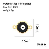 1 Piece Copper 18K Gold Plated Enamel Plating Pendant sku image 8