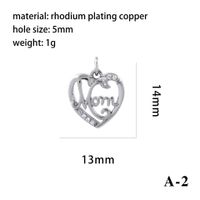 1 Piece Copper Zircon 18K Gold Plated Plating Inlay Pendant sku image 11