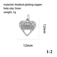 1 Piece Copper Zircon 18K Gold Plated Plating Inlay Pendant sku image 22