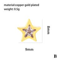 1 Piece Copper Rhinestones 18K Gold Plated Inlay Satin Beads main image 2