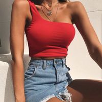 Women's Vest Tank Tops Backless Classic Style Streetwear Solid Color main image 6