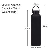 Casual Solid Color Stainless Steel Water Bottles 1 Piece main image 2