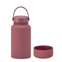 Casual Solid Color Stainless Steel Silica Gel Water Bottles 1 Piece sku image 3