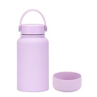 Casual Solid Color Stainless Steel Silica Gel Water Bottles 1 Piece sku image 8