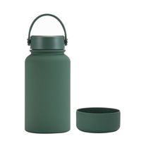 Casual Solid Color Stainless Steel Silica Gel Water Bottles 1 Piece sku image 14
