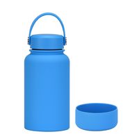 Casual Solid Color Stainless Steel Silica Gel Water Bottles 1 Piece sku image 11