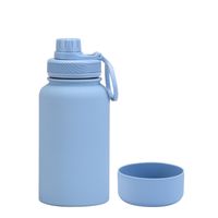 Casual Solid Color Stainless Steel Silica Gel Water Bottles 1 Piece sku image 30