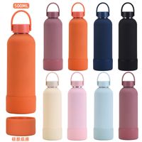 Casual Solid Color Stainless Steel Silica Gel Water Bottles 1 Piece main image 4