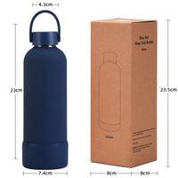 Casual Solid Color Stainless Steel Silica Gel Water Bottles 1 Piece main image 3