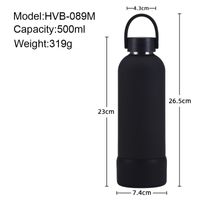 Casual Solid Color Stainless Steel Silica Gel Water Bottles 1 Piece main image 2