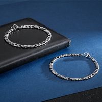 Simple Style Geometric Titanium Steel Plating 18K Gold Plated Unisex Bracelets main image 4