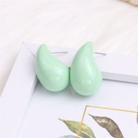 1 Pair Simple Style Water Droplets Spray Paint Arylic Ear Studs sku image 3