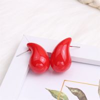 1 Pair Simple Style Water Droplets Spray Paint Arylic Ear Studs sku image 6