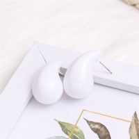 1 Pair Simple Style Water Droplets Spray Paint Arylic Ear Studs sku image 10