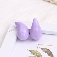 1 Pair Simple Style Water Droplets Spray Paint Arylic Ear Studs sku image 8