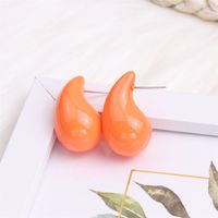 1 Pair Simple Style Water Droplets Spray Paint Arylic Ear Studs sku image 5