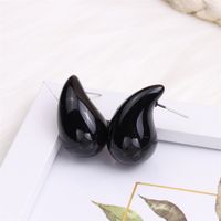1 Pair Simple Style Water Droplets Spray Paint Arylic Ear Studs sku image 11