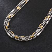 Titan Stahl 18 Karat Vergoldet Einfacher Stil Geometrisch Halskette main image 2