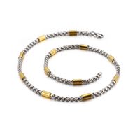 Titan Stahl 18 Karat Vergoldet Einfacher Stil Geometrisch Halskette sku image 3