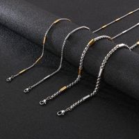 Titan Stahl 18 Karat Vergoldet Einfacher Stil Geometrisch Halskette main image 1