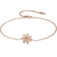 Simple Style Flower Stainless Steel Women's Anklet sku image 2