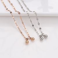 Simple Style Round Stainless Steel Women's Anklet main image 5