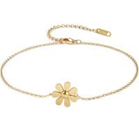 Simple Style Flower Stainless Steel Women's Anklet sku image 3