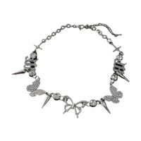 Titanium Steel Sweet Simple Style Butterfly Plating Necklace main image 5