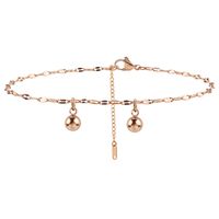 Simple Style Round Stainless Steel Women's Anklet sku image 2