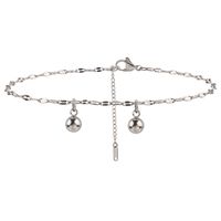 Simple Style Round Stainless Steel Women's Anklet sku image 1