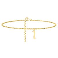 Simple Style Letter Stainless Steel Women's Anklet sku image 9
