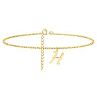 Simple Style Letter Stainless Steel Women's Anklet sku image 8