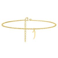 Simple Style Letter Stainless Steel Women's Anklet sku image 10