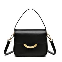 Women's Small Pu Leather Solid Color Basic Magnetic Buckle Handbag main image 4