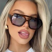 Retro Streetwear Solid Color Ac Toad Glasses Full Frame Women's Sunglasses main image 6