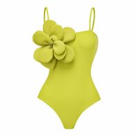Women's Beach Modern Style Solid Color 2 Pieces Set One Piece Swimwear main image 3