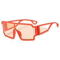 Style IG Exagéré Style Moderne Couleur Unie Pc Miroir De Forme Spéciale Plein Cadre Femmes De Lunettes De Soleil main image 4