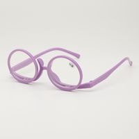 IG Style Simple Style Solid Color Ac Oval Frame Full Frame Optical Glasses main image 5