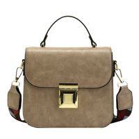 Women's Medium Pu Leather Marble Classic Style Lock Clasp Handbag sku image 4